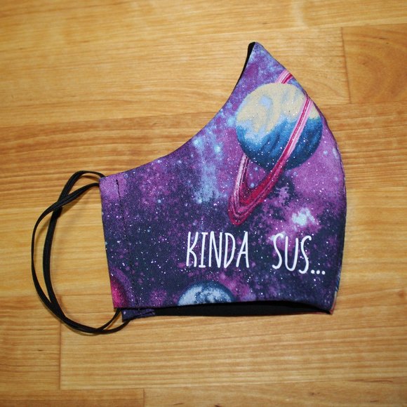 Among Us SUS Reusable Fabric Face Mask Gamer - Picture 2 of 7